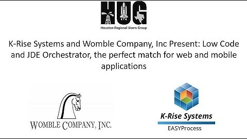 Low Code and JDE Orchestrator: The perfect match for mobile and web applications ft. Womble Co