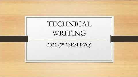 Previous year questions solution-TECHNICAL WRITING 3rd Semester year-2022 (part 1) | btech |cse |beu