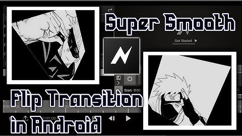 🔥Super smooth  Flip Transition in node video editor app like AE 😍 #node #fliptransition