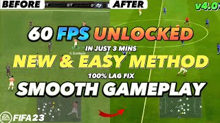 60 FPS UNLOCKED|FIFA mobile 23|100% LAG FIX😱|100% Smooth Gameplay🔥|ROHIT GAMING #fifamobile #fifa23