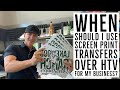 How Screen Print Transfers can GROW your BUSINESS with HUGE MARGINS | Bulk TShirts with a Heat Press