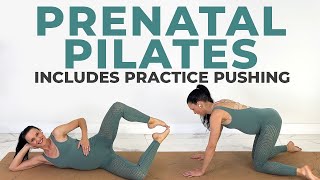 Pregnancy Pilates + Pushing Practice (25-minute Prenatal Pilates Workout)