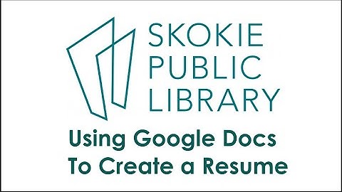Using Google Drive to Create a Resume