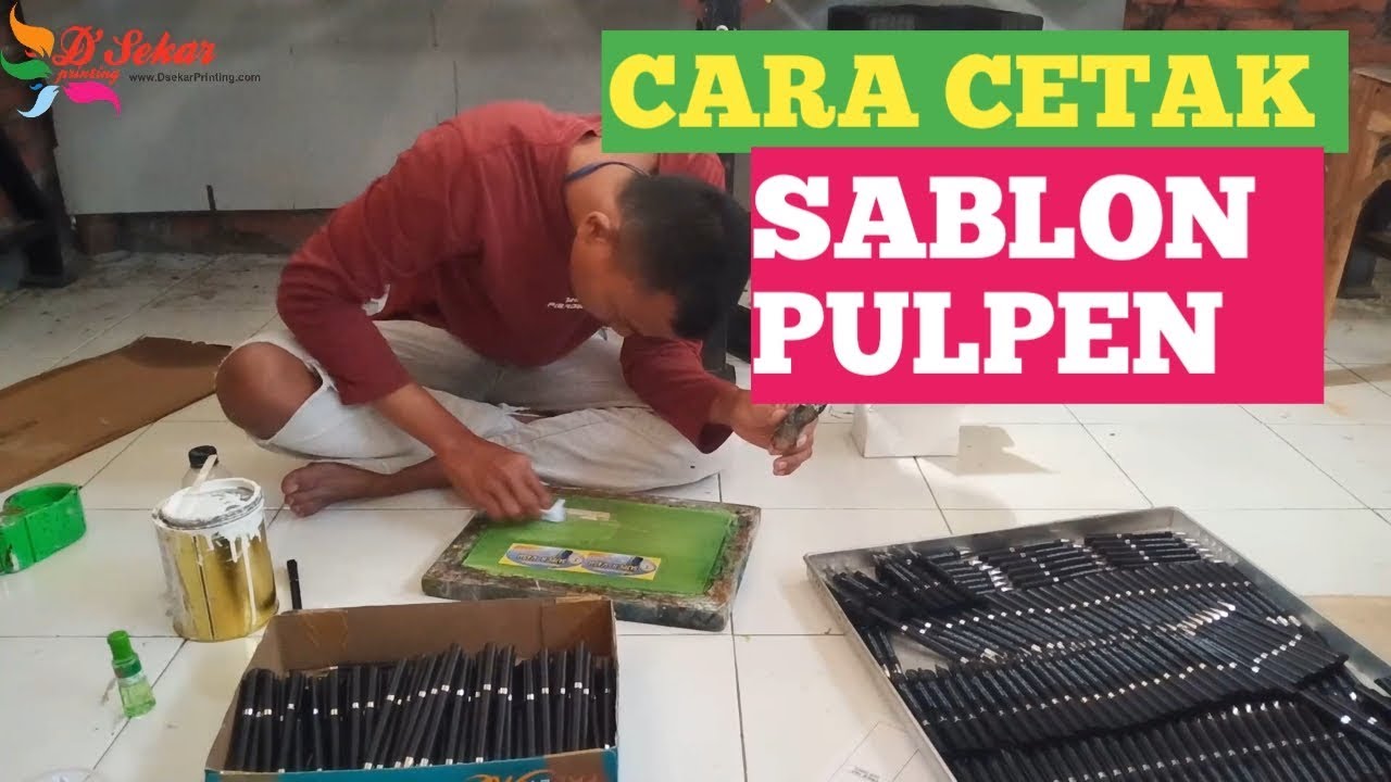  cara  sablon  pulpen hitam YouTube