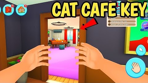 Is CAT CAFE KEY in the MUSIC ROOM (part 10) - My pets: Stray Cat Simulator - Cat Simulator Gameplay