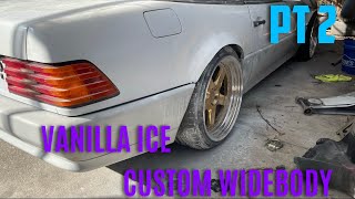 Custom widebody r129 1991 500sl Vanilla Ice pt 2