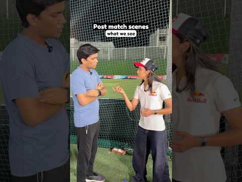 Post Match scenes with Jemimah 🏏 | Manish Kharage #shorts thumbnail