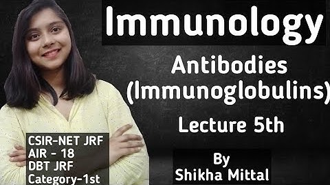 Antibodies (Immunoglobulin) - IMMUNOLOGY CSIR-NET JRF LIFESCIENCE