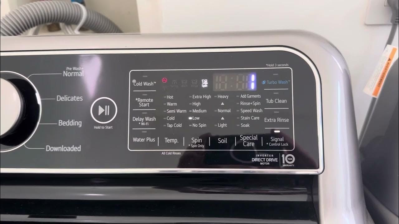 My LG Washer Sings A Tune! YouTube
