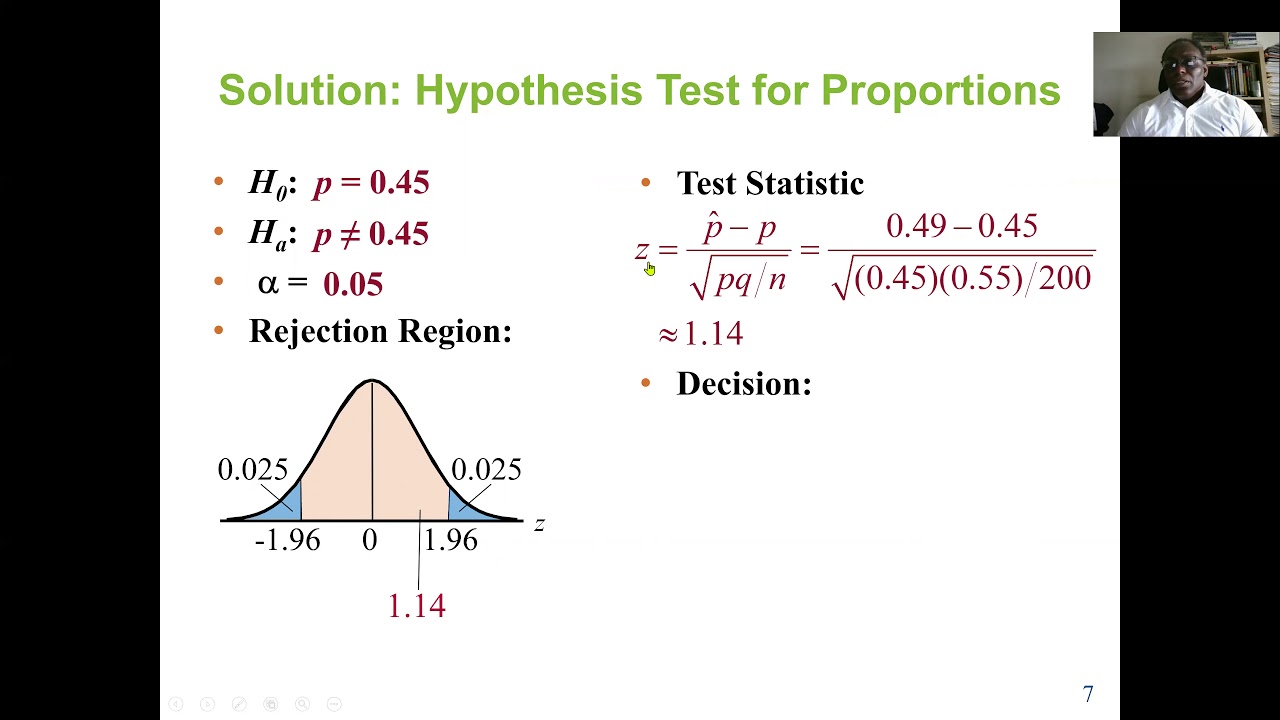 hypothesis testing with proportions