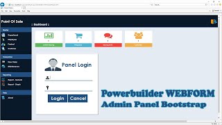 Powerbuilder Web  | Admin Panel Bootstrap | Powerbuilder 11.5