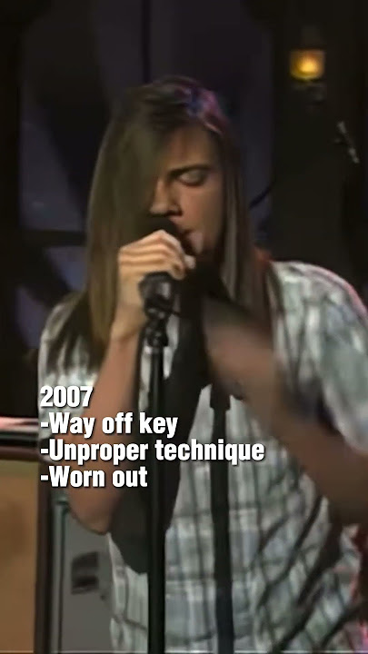 Ronnie Winter’s before and after! 👀 #redjumpsuitapparatus #facedown #vocalsonly #ronnie #winter