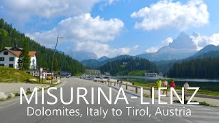 4K Scenic Drive | Misurina, Italy to Lienz, Austria