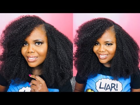 video about Clip in Hair Extension Afro Kinky Curly