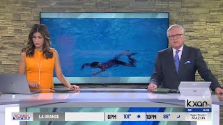 Northwest Austin Pool leaks gallons of water into park