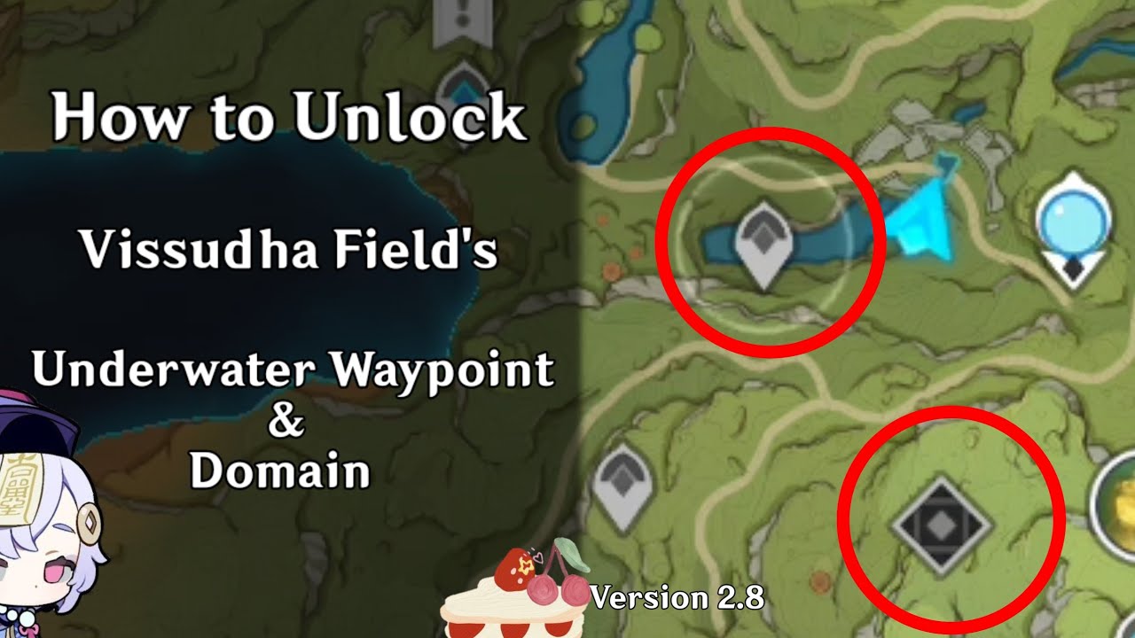 How to: Unlock Vissudha Field's Underwater Waypoint + Domain | Genshin