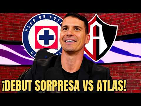 ¡CRUZ AZUL TIEMBLA! HUIQUI CONFIRMA SORPRESIVO DEBUT DE SU NUEVO 9 COMO TITULAR ANTE ATLAS