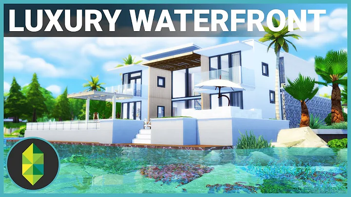 $300,000 Luxury WATERFRONT Home | The Sims 4 House...
