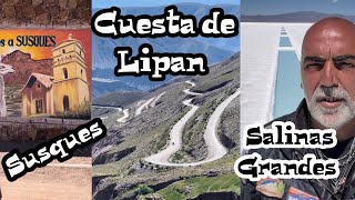 CUESTA DE LIPAN | SALINAS GRANDES | SUSQUES | JUJUY | Ruta 52 |en moto por Argentina