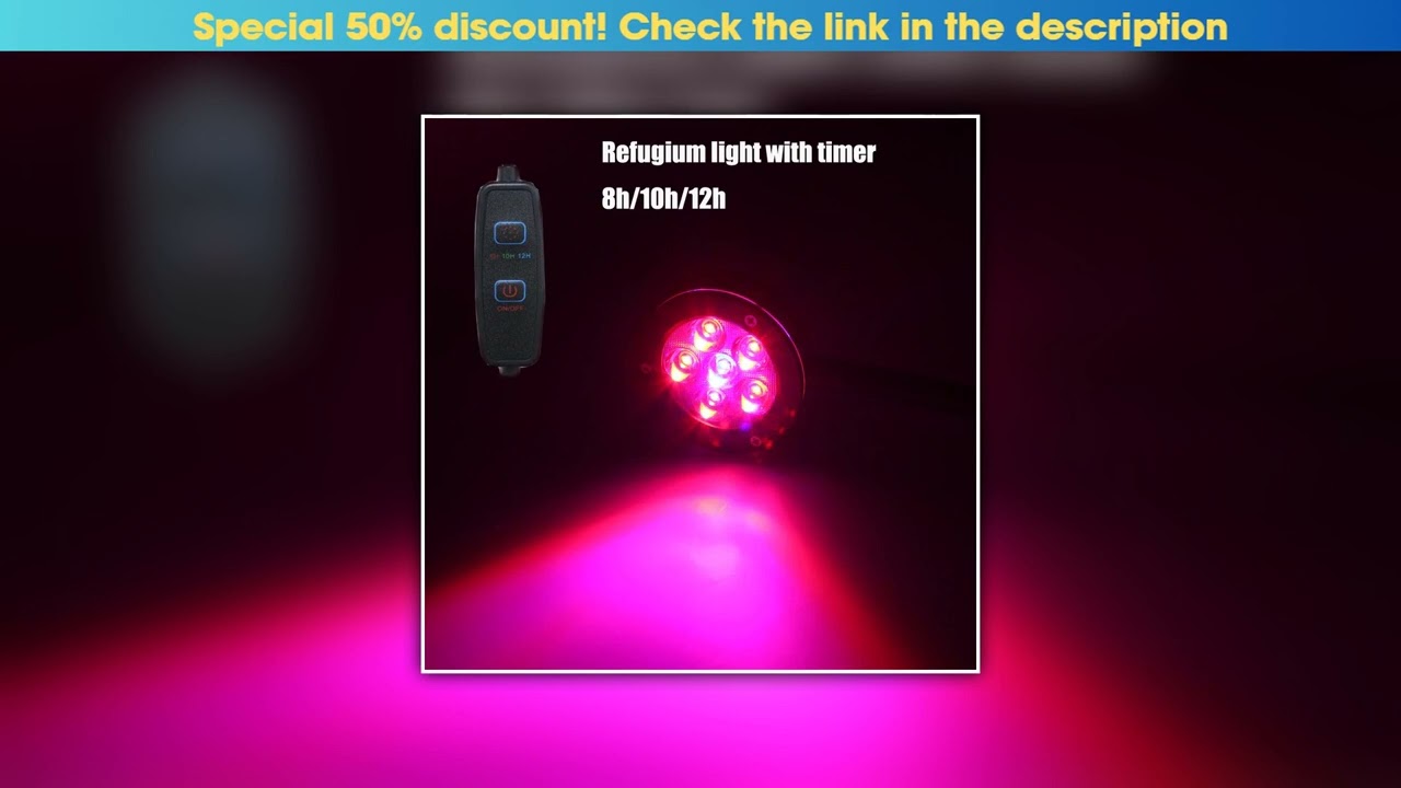 Best Clip on 18W Nano Plant Grow Aquarium Light Reef Fish Tank Lights for refugium light Aquatic Pl
