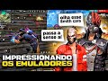 IMPRESSIONEI OS ALEATÓRIOS NA RANQUEADA DE EMULADORES NO FREE FIRE 😧🔥