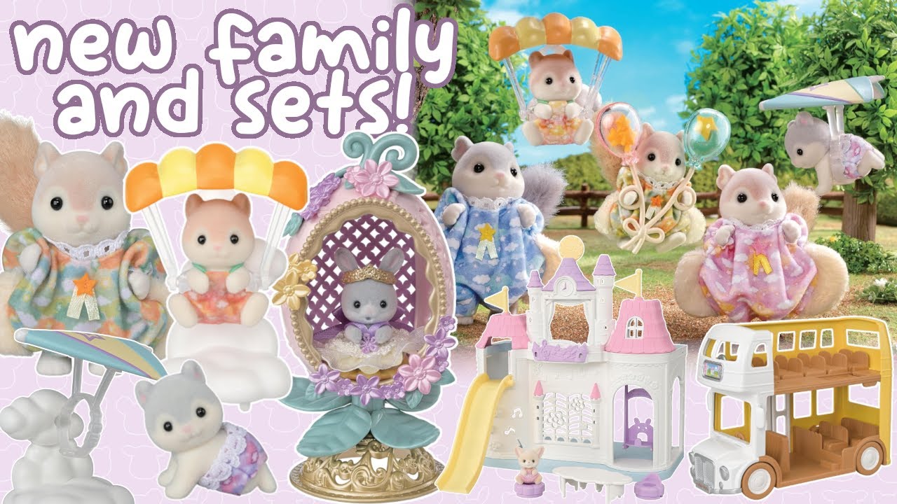 New Sylvanian Families! ☁️🌸 Flying squirrel family, Easter