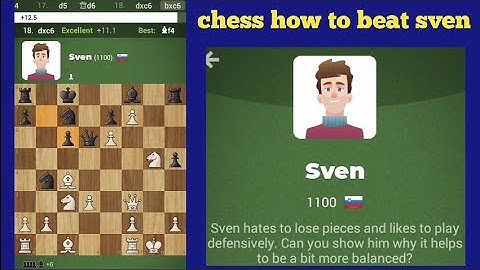 Chess how to beat Sven as White