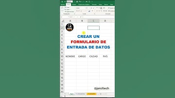 😎 Crear un formulario de entrada de datos SIN MACROS en #excel #youtubeshorts #viral #shorts #short