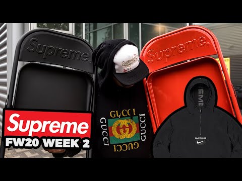 Copping Supreme Metal Folding Chair & Nike Collab | FW20 Week 2