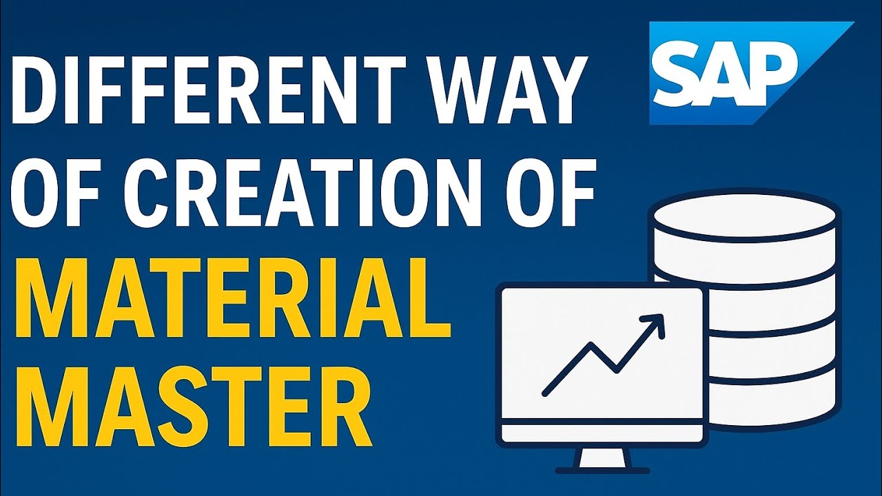 Different Ways to Create Material Master in SAP | SAP MM Material Master Creation Methods Explained