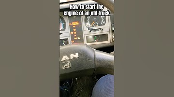 Starting the engine of an old MAN truck #shorts #subscribe #truck