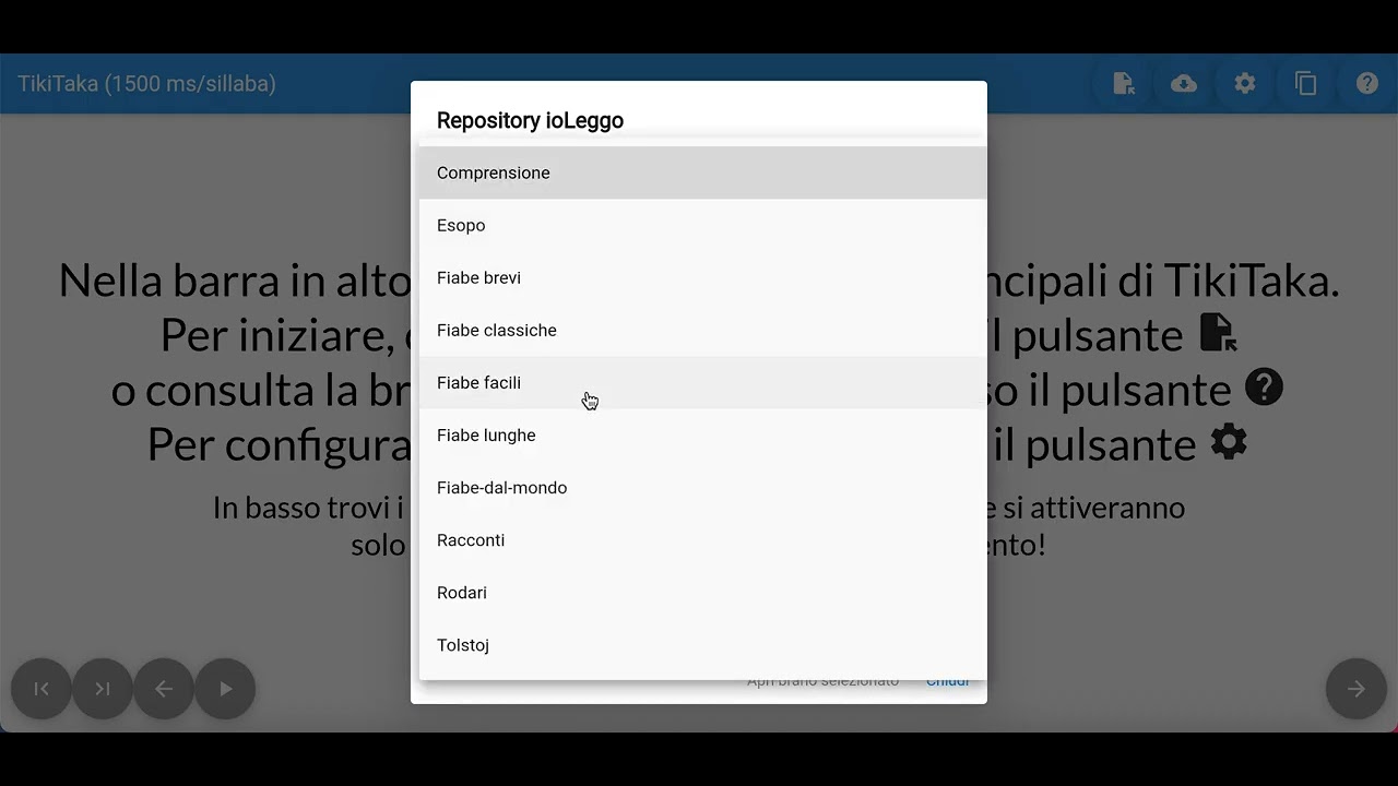 TikiTaka - Utilizzo del repository ioLeggo