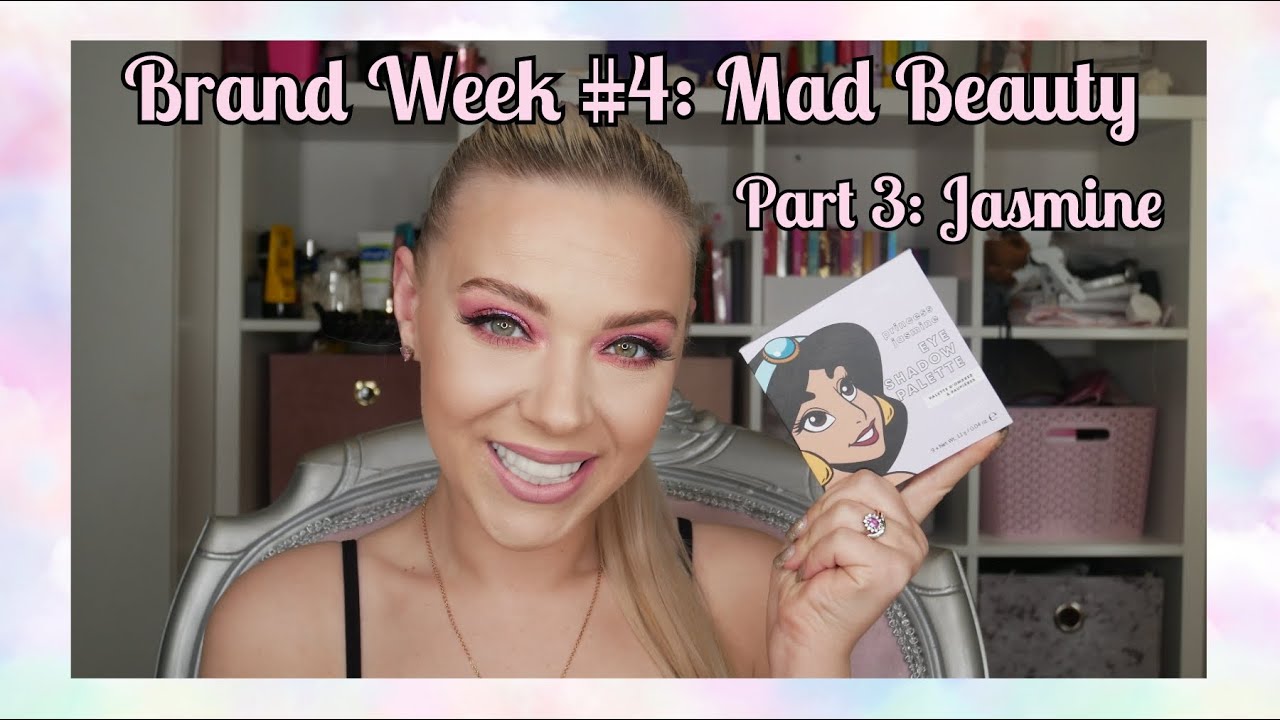 BRAND WEEK #4:  MAD BEAUTY | 3RD AND FINAL PART : JASMINE POP PRINCESS PALETTE | HUDA BEAUTY DUPE?