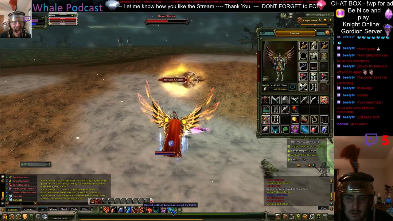 Knight Online USKO -Gordion- "Let's Play" Episode #47 Raven Harpy Hunt!