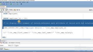 lec 15 record type %rowtype in pl sql in hindi