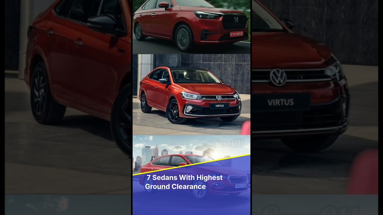 Top 7 Sedans with Highest Ground Clearance | Ranked for 2025 