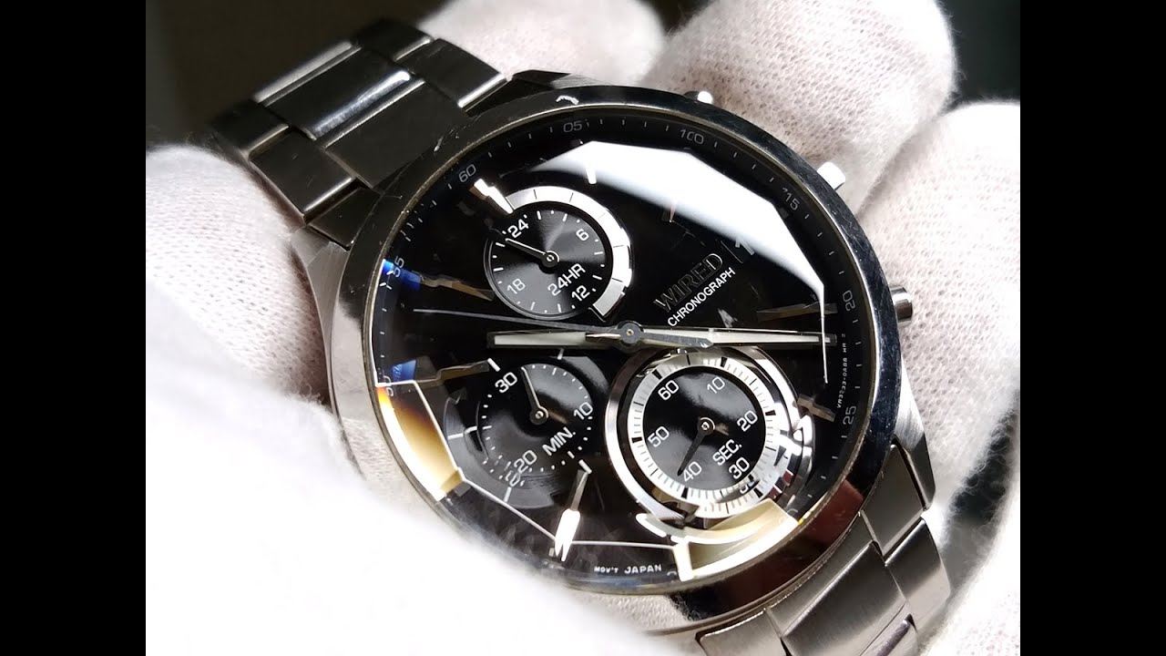 SEIKO WIRED VR33-0AA0 廃番品 電池交換済】 SEIKO WIRED 腕時計 クロノグラフ VR33-0AA0 - メルカリ