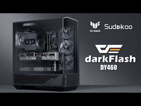 Building The Ultimate RX 9070 + 9700X Blackout Gaming PC | darkFlash DY460 + Sudokoo SK700V