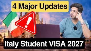 Italy Student VISA New Updates 2026 | Study in Italy 2027 | Italy Embassy Appointment New System