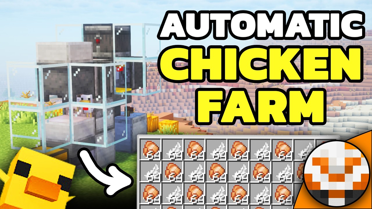 Minecraft EASY Automatic Chicken Farm 1 21 26 1 26 2 26 3 YouTube 