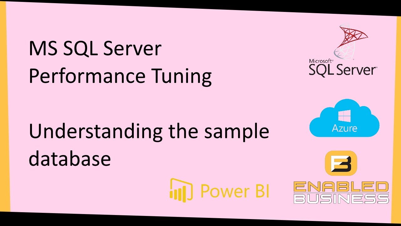 Tuning SQL Server :- Understanding the data we are going to work with ...