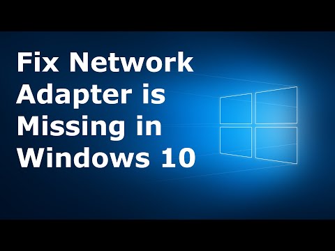 Video: Fix: Nätverksadapter Upptäcktes Inte I Windows 10