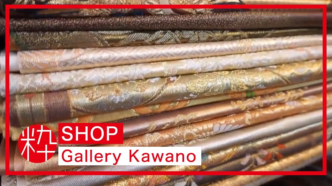 Buy a Kimono at Gallery Kawano (Tokyo) - YouTube