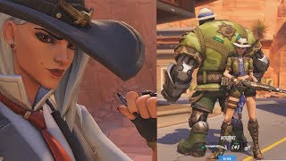 Overwatch - All Ashe Bob Skins, Emotes, Sprays, Highlight Intros & More