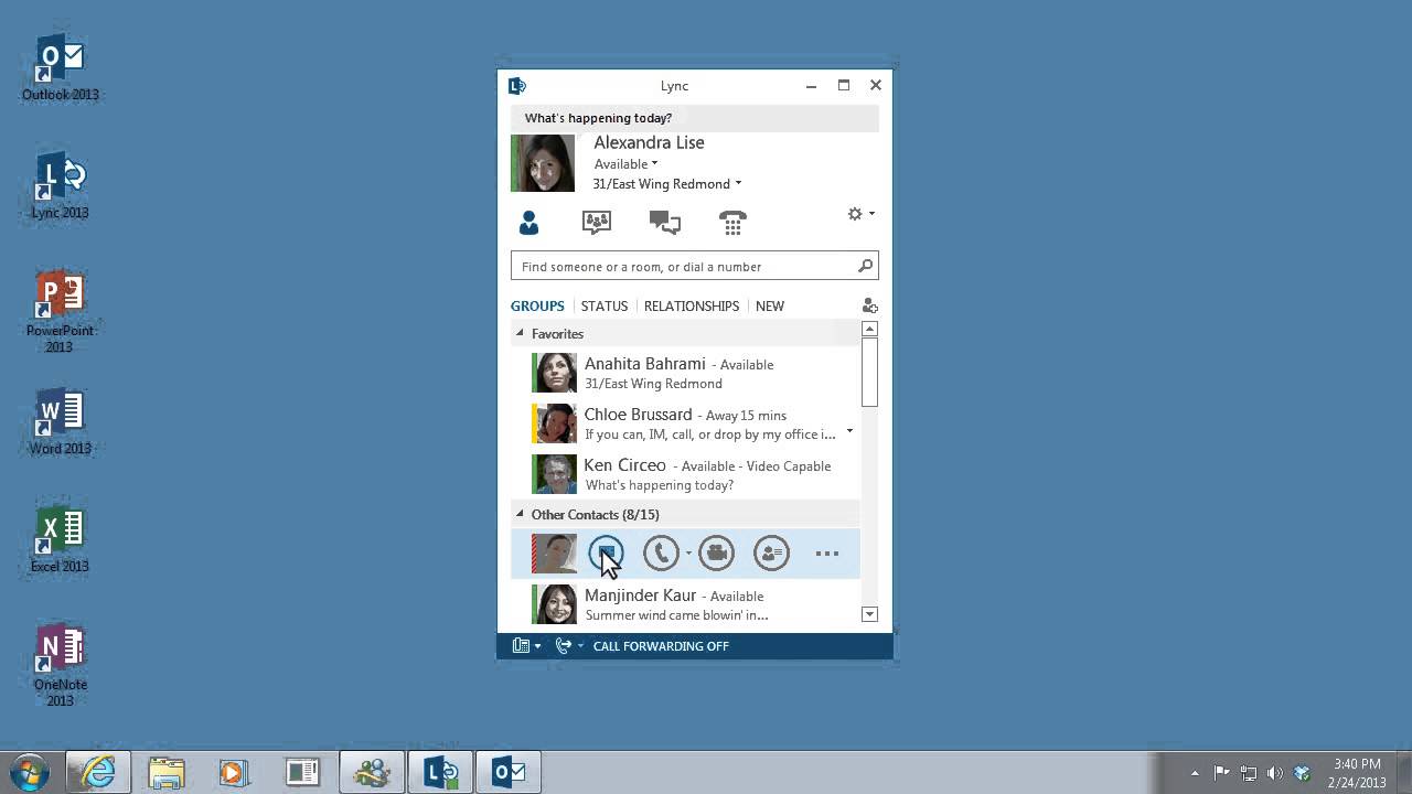 Lync 2013 | Using Instant messaging - YouTube