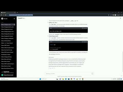 python package location linux