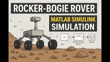 🚘 Six-Wheeled Rover with Rocker-Bogie Suspension – MATLAB Simulink Simulation