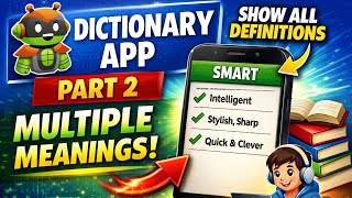 How To Upgrade Your Dictionary App : Add Multiple Definitions (MIT App Inventor Part 2)