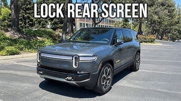 Rivian R1S Lock Rear Screen Tutorial