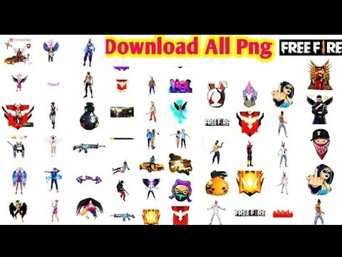 how to download free fire png and images for logo - YouTube